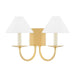 Mitzi - H464102-AGB - Two Light Wall Sconce - Lenore - Aged Brass