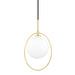 Mitzi - H493701-AGB - LED Pendant - Babette - Aged Brass