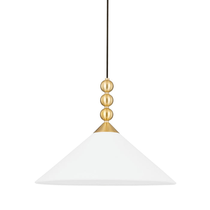 Mitzi - H682701-AGB - One Light Pendant - Sang - Aged Brass