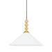 Mitzi - H682701-AGB - One Light Pendant - Sang - Aged Brass