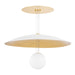 Hudson Valley - KBS1743701-L - LED Pendant - Brim - Soft White/Gold Leaf