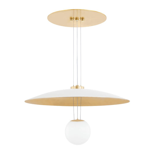 Hudson Valley - KBS1743701-S - LED Pendant - Brim - Soft White/Gold Leaf