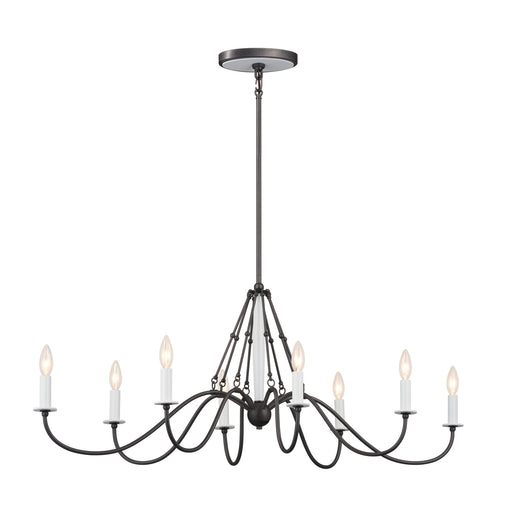 Kichler - 52457AVI - Eight Light Chandelier - Freesia - Anvil Iron