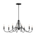 Kichler - 52457BKT - Eight Light Chandelier - Freesia - Textured Black