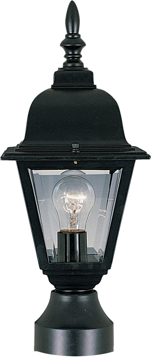 Maxim - 3006CLBK - One Light Outdoor Pole/Post Lantern - Builder Cast - Black