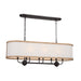 Kichler - 52467AVI - Eight Light Linear Chandelier - Heddle - Anvil Iron