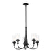 Kichler - 52468BK - Five Light Chandelier - Melis - Black