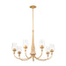 Kichler - 52469WMP - Seven Light Chandelier - Melis - Warm Maple Wood