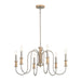 Kichler - 52470NI - Six Light Chandelier - Karthe - Brushed Nickel