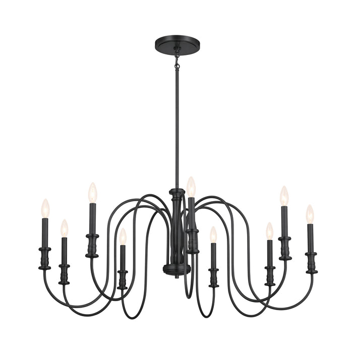 Kichler - 52471BK - Nine Light Chandelier - Karthe - Black