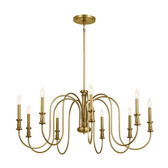 Kichler - 52471NBR - Nine Light Chandelier - Karthe - Natural Brass