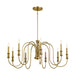 Kichler - 52471NBR - Nine Light Chandelier - Karthe - Natural Brass