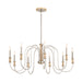 Kichler - 52471NI - Nine Light Chandelier - Karthe - Brushed Nickel