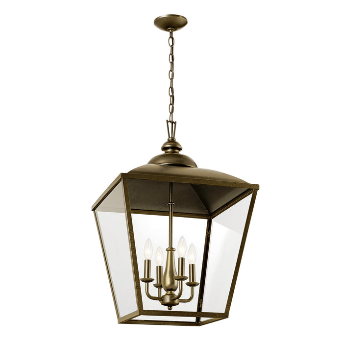 Kichler - 52475CHZ - Four Light Foyer Pendant - Dame - Character Bronze