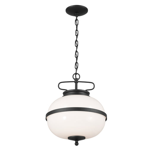 Kichler - 52478BKT - Two Light Pendant - Opal - Textured Black