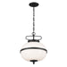 Kichler - 52478BKT - Two Light Pendant - Opal - Textured Black