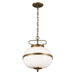 Kichler - 52478CHZ - Two Light Pendant - Opal - Character Bronze