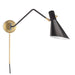 Regina Andrew - 15-1182BBNB - One Light Wall Sconce - Spyder - Blackened Brass