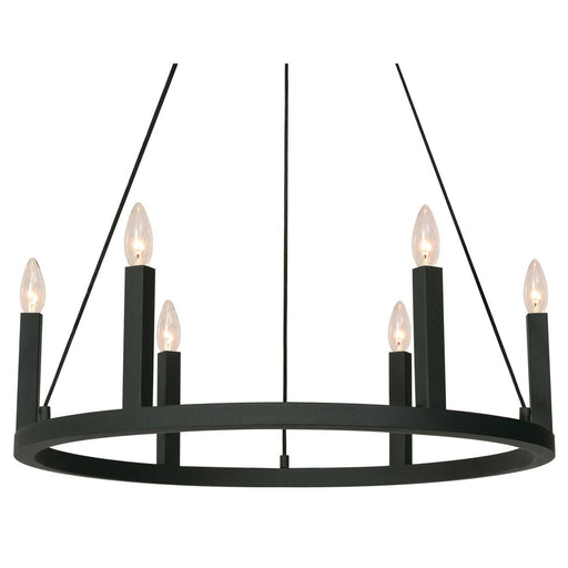 AFX Lighting - GRCP26CBBK - Six Light Pendant - Grace - Black