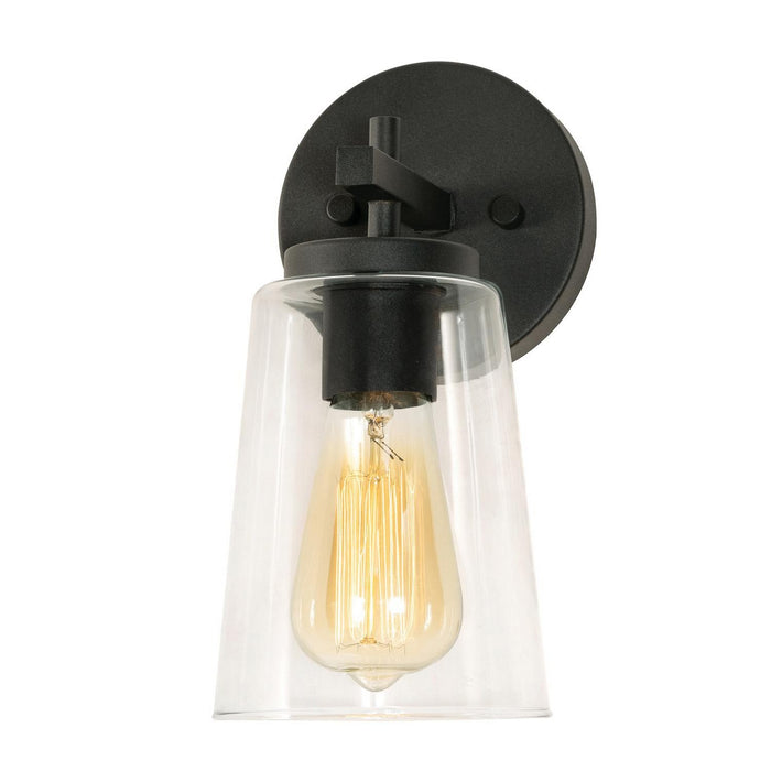 AFX Lighting - JNNS0511MBBK - One Light Wall Sconce - Joanna - Textured Black