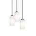 AFX Lighting - LEOP04MBBKRND3 - Three Light Pendant - Leo - Black