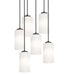 AFX Lighting - LEOP04MBBKRND6 - Six Light Pendant - Leo - Black