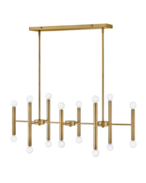 Lark - 83196LCB - LED Linear Chandelier - Millie - Lacquered Brass