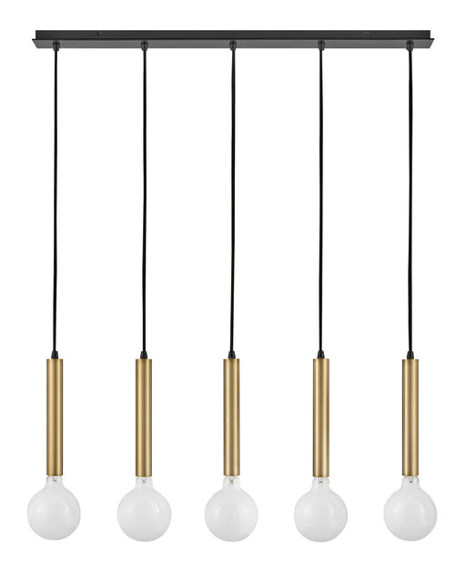 Lark - 83206LCB - LED Linear Chandelier - Bobbie - Lacquered Brass