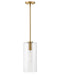 Lark - 83377LCB - LED Pendant - Lane - Lacquered Brass