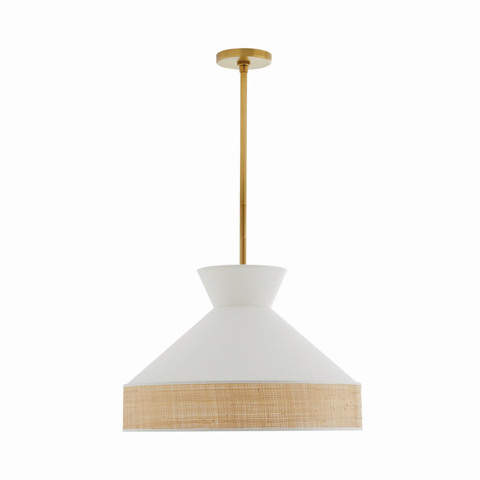 Arteriors - 41066 - One Light Pendant - Malena - White