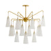 Arteriors - 89472 - 18 Light Chandelier - Mika - Opal Swirl