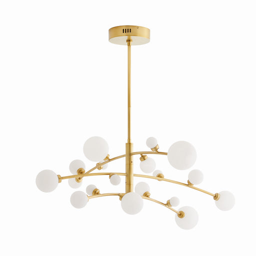 Arteriors - 89481 - LED Chandelier - Maser - Antique Brass