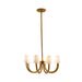 Arteriors - DJ42000 - Eight Light Chandelier - Gaetano - Vintage Brass