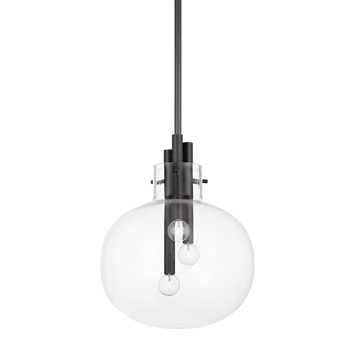 Hudson Valley - 3914-BBR - Three Light Pendant - Hempstead - Black Brass