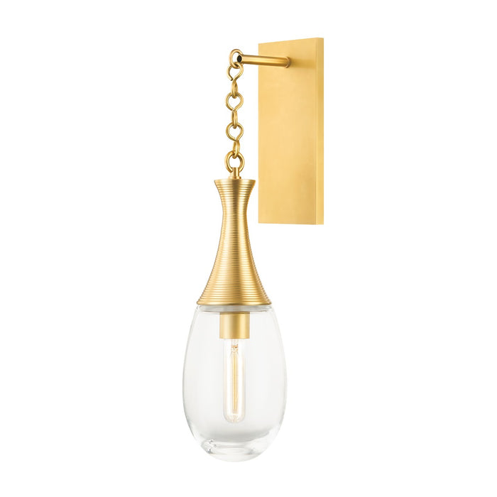 Hudson Valley - 3931-AGB - One Light Wall Sconce - Southold - Aged Brass