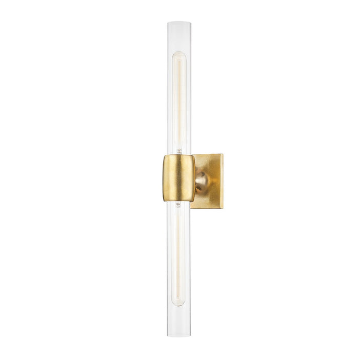 Hudson Valley - 7552-AGB - Two Light Wall Sconce - Hogan - Aged Brass