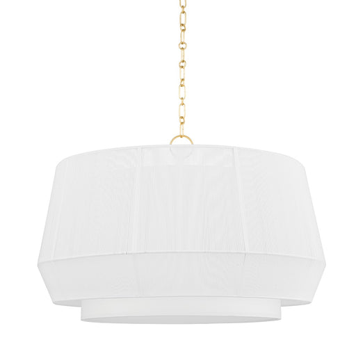 Hudson Valley - BKO502-AGB - Four Light Pendant - Debi - Aged Brass