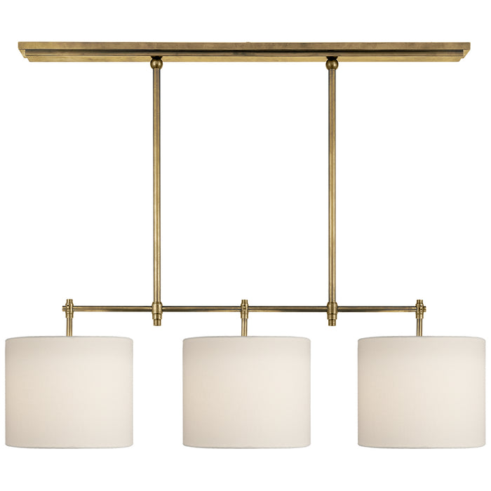 Visual Comfort Signature - TOB 5004HAB-L - Three Light Billiard Pendant - Bryant - Hand-Rubbed Antique Brass