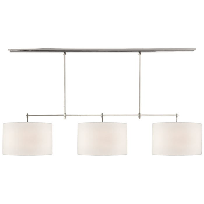 Visual Comfort Signature - TOB 5005PN-L - Three Light Billiard Pendant - Bryant - Polished Nickel