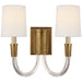 Visual Comfort Signature - TOB 2033HAB-L - Two Light Wall Sconce - Vivian - Hand-Rubbed Antique Brass