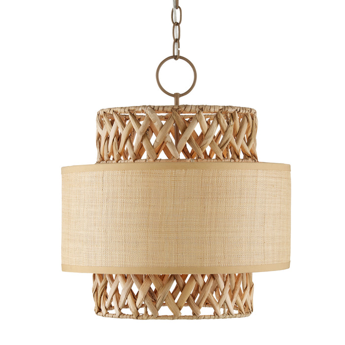 Currey and Company - 9000-0926 - Four Light Pendant - Isola - Khaki/Natural