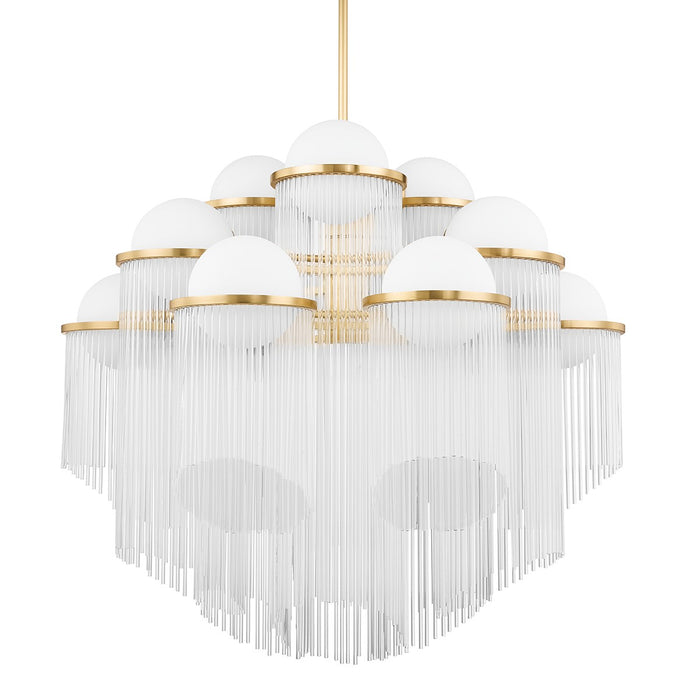 Corbett Lighting - 398-38-AGB - 12 Light Chandelier - Celestial - Aged Brass