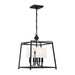 Crystorama - 2245-BF - Four Light Chandelier - Sylvan - Black Forged