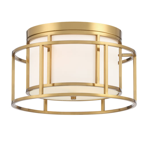 Crystorama - 9590-LG - Two Light Flush Mount - Hulton - Luxe Gold