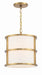 Crystorama - 9593-LG - Three Light Pendant - Hulton - Luxe Gold