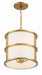 Crystorama - 9593-LG - Three Light Pendant - Hulton - Luxe Gold