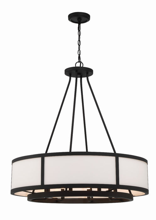 Crystorama - BRY-8008-BF - Eight Light Chandelier - Bryant - Black Forged