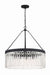 Crystorama - EMO-5406-BF - Eight Light Chandelier - Emory - Black Forged