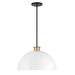 Crystorama - GIG-815-BK-AG - One Light Pendant - Gigi - Black / Aged Brass