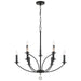 Crystorama - MIL-8009-BK - Nine Light Chandelier - Mila - Black